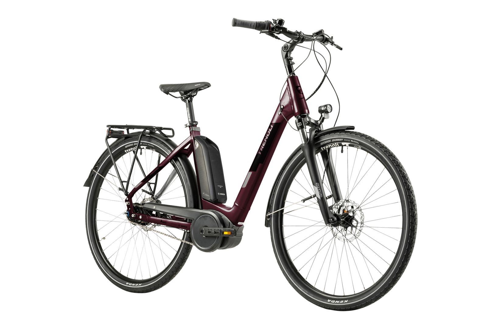 trenoli E-Bike BRENTA classico Active Plus NX in dark red – glänzend | City E-Bike