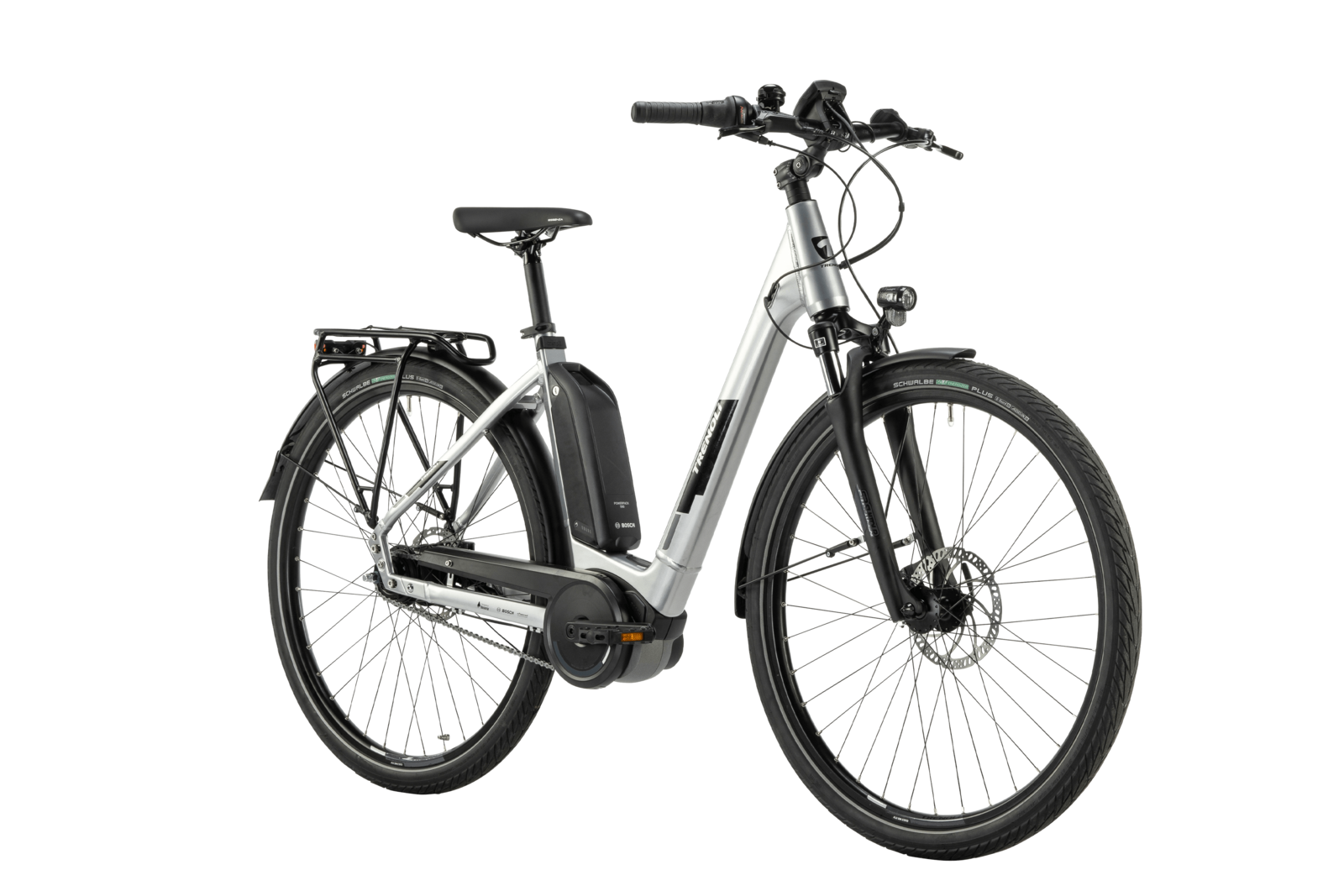 trenoli E-Bike BRENTA classico Active Plus NX in silver – glänzend | City E-Bike