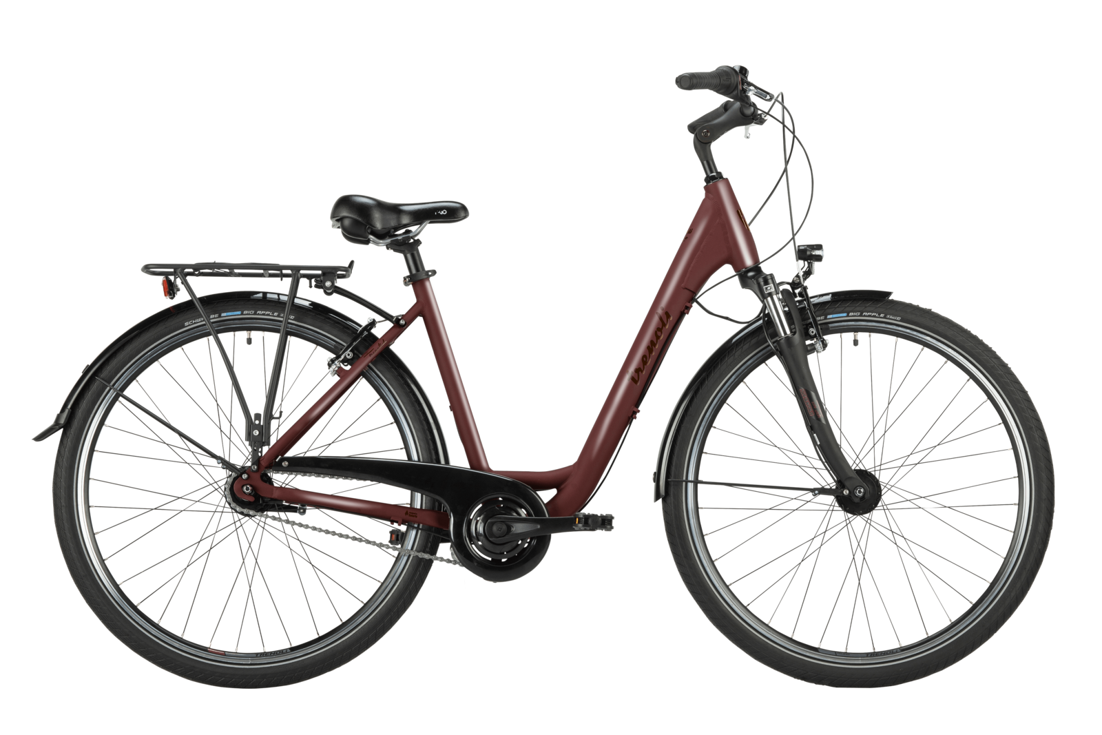 trenoli VIVO 2.0 in dark red – glänzend | City Bike